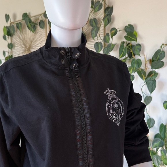 Needles & Threats Two way Zip Jacket Jet Black Women’s Size XL - Picture 4 of 5